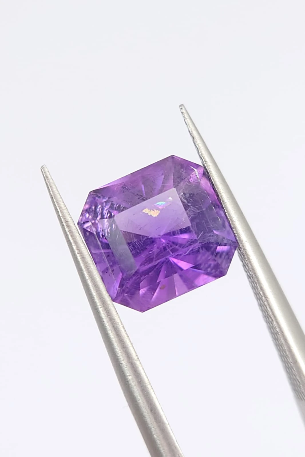 2.2ct Amethyst Emerald Cut Loose Gemstone From Nigeria — view 3